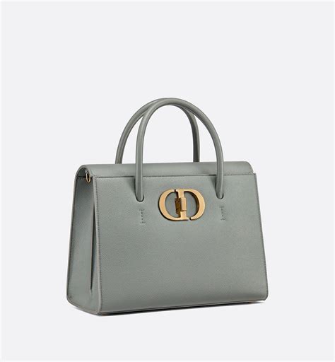 dior largest honoré tote|CHRISTIAN DIOR Grained Calfskin Large St. Honore Tote Grey .